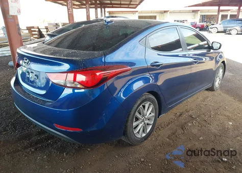 2016 Hyundai Elantra Se z USA, uszkodzony, nr VIN 5NPDH4AE4GH658185